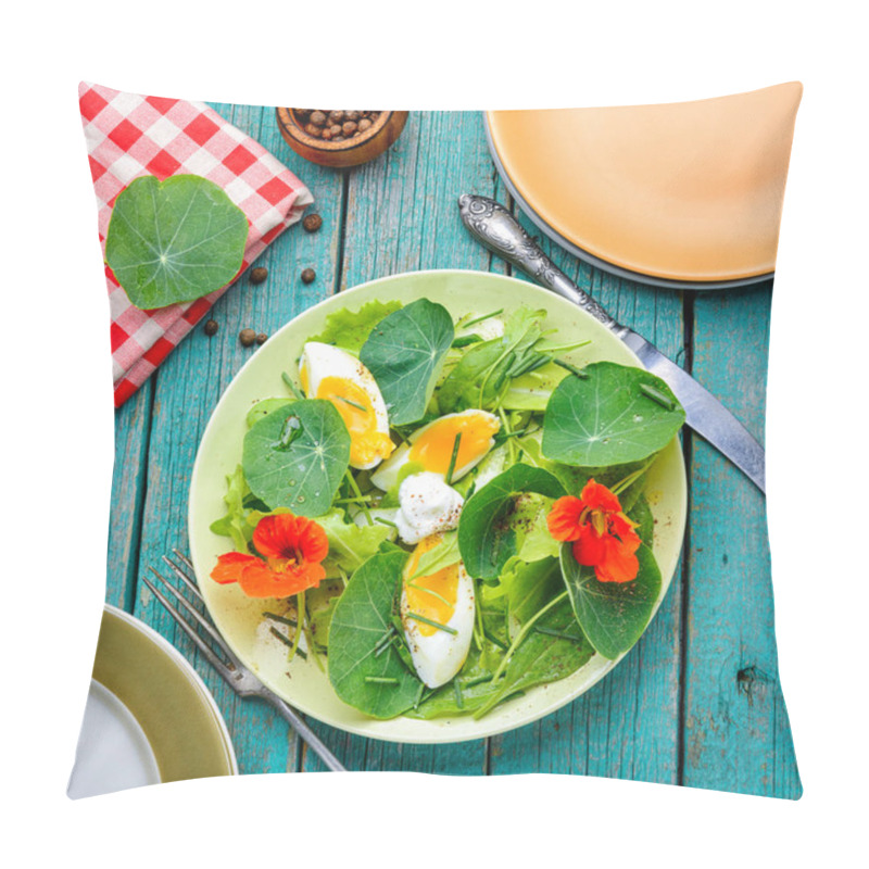 Personality  Summer Nasturtium Salad Pillow Covers