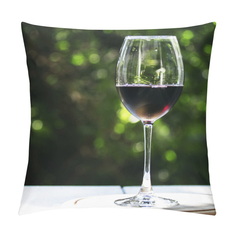 Personality  Glass Of Cold Red Wine Pillow Covers