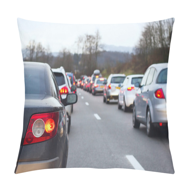 Personality  Traffic Jam On The Highway Pillow Covers