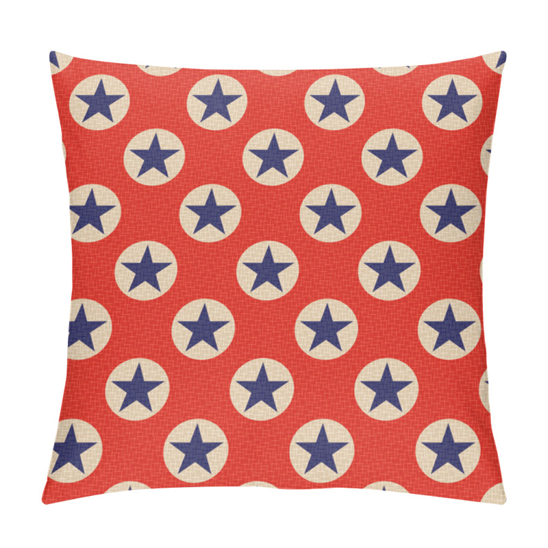 Personality  Seamless Patriotic Stars Background Pillow Covers