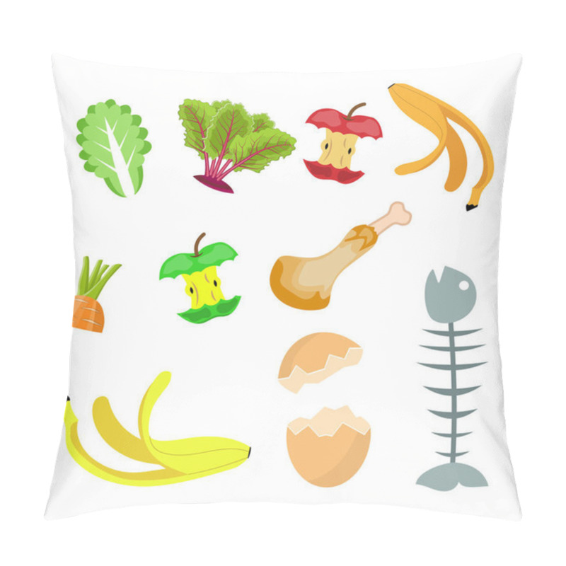 Personality  Organic Waste, Food Compost Collection Pillow Covers