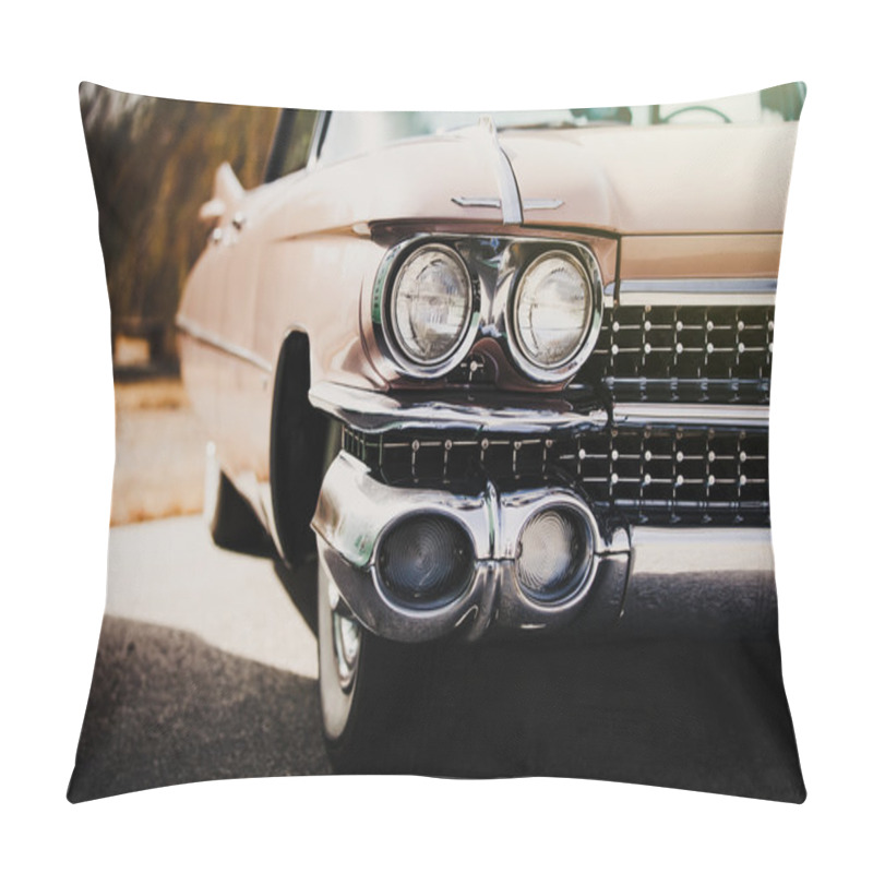 Personality  Detail Of Classic American Car.  Pillow Covers