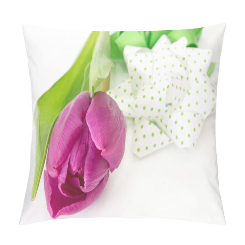 Personality  Tulip With Bow Pillow Covers