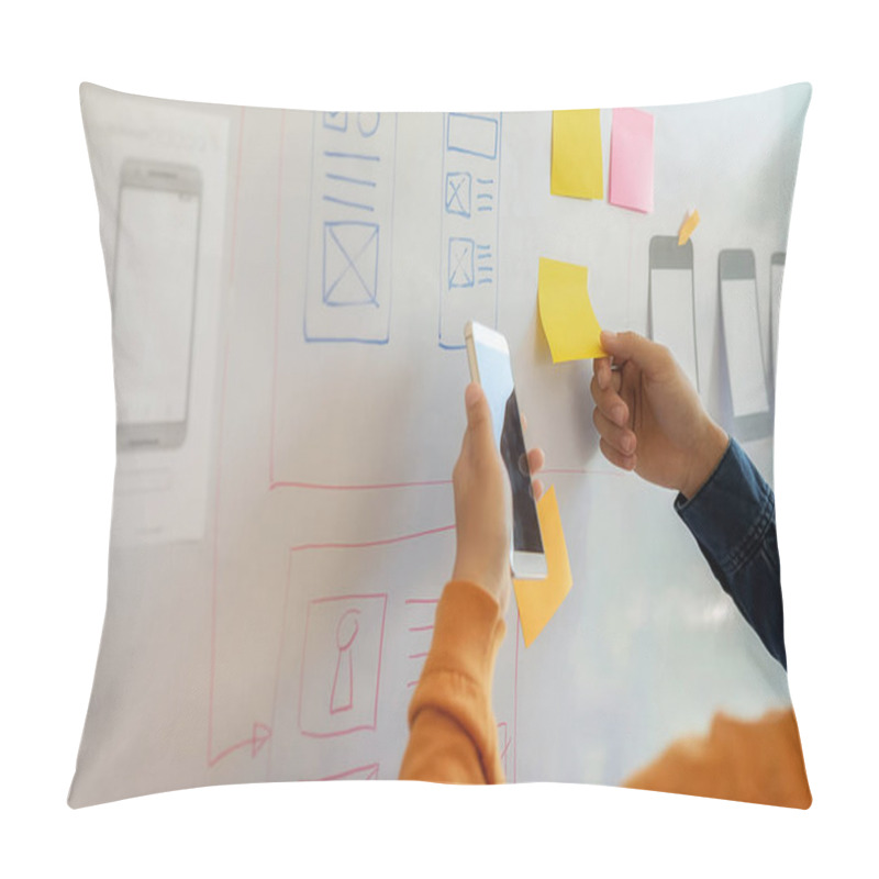 Personality  Designer Drawing Web Template Layout Development Responsive Bran Pillow Covers