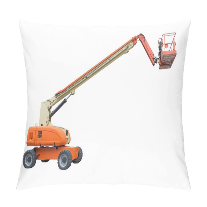 Personality  Industrial Lifter Isolated On White Background Pillow Covers