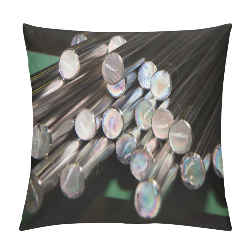 Personality  Polished Titanium And Aluminum Rods And Pipes Pillow Covers