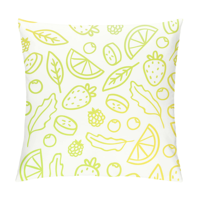 Personality  Doodle Fruit Background Pillow Covers