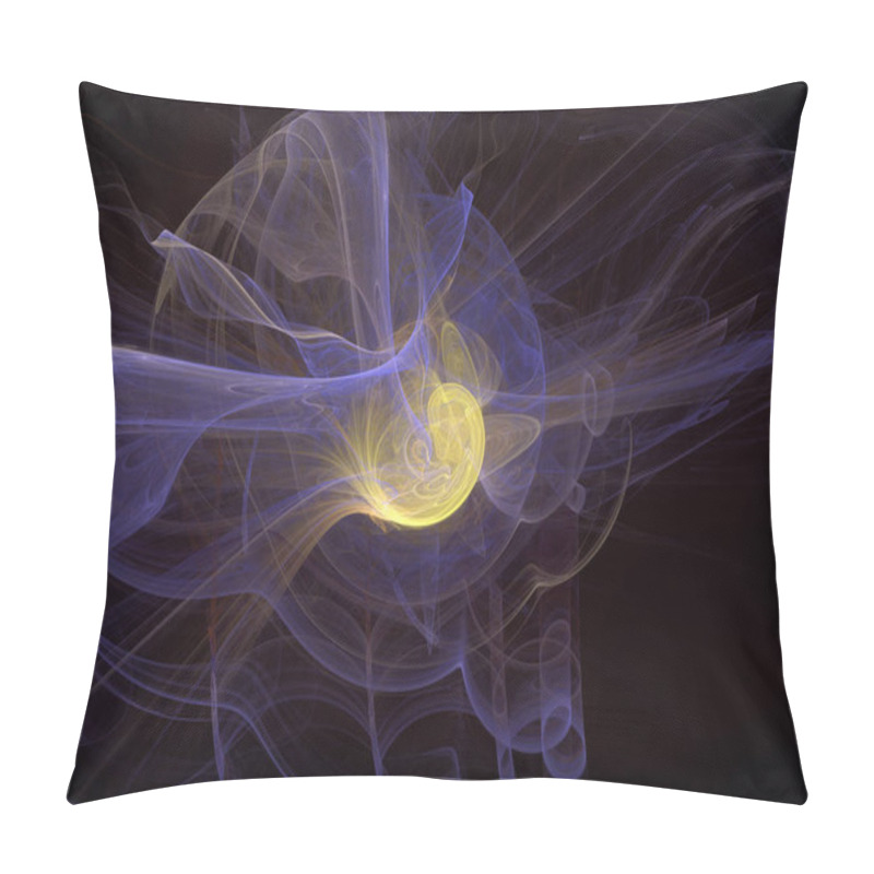 Personality  Abstrct Digital Artwork. The Theme Of The Cosmos And The Universe. The Origin Of Life In Interstellar Space Against The Background Of Dark Space. Technologies Of Fractal Graphics. Pillow Covers