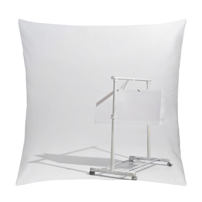 Personality  Shopping Bag Hanging On Garment Rack On Grey Pillow Covers