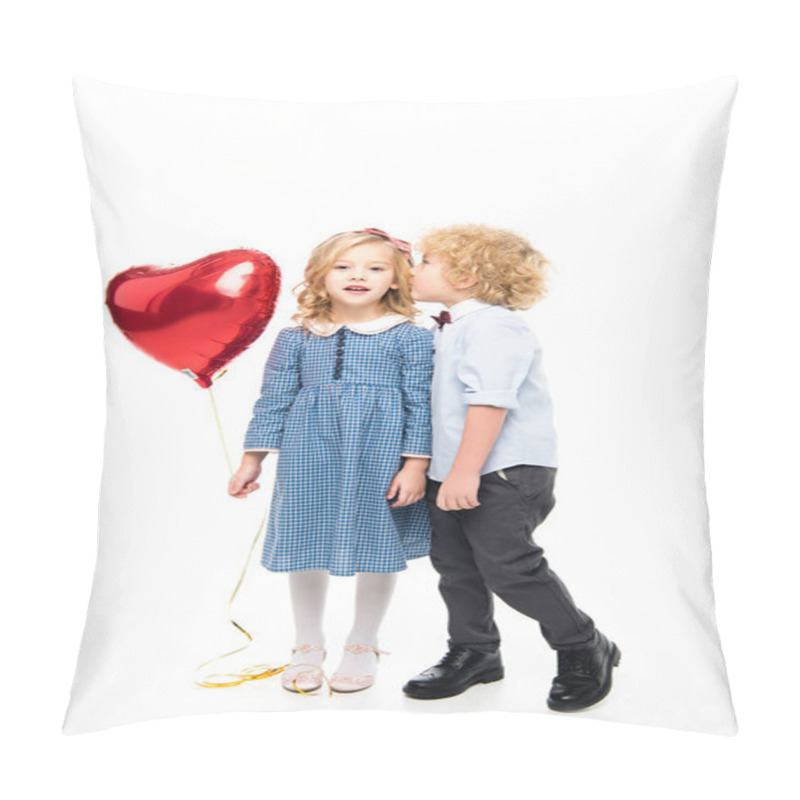 Personality  Kids With Heart Shaped Balloon Pillow Covers