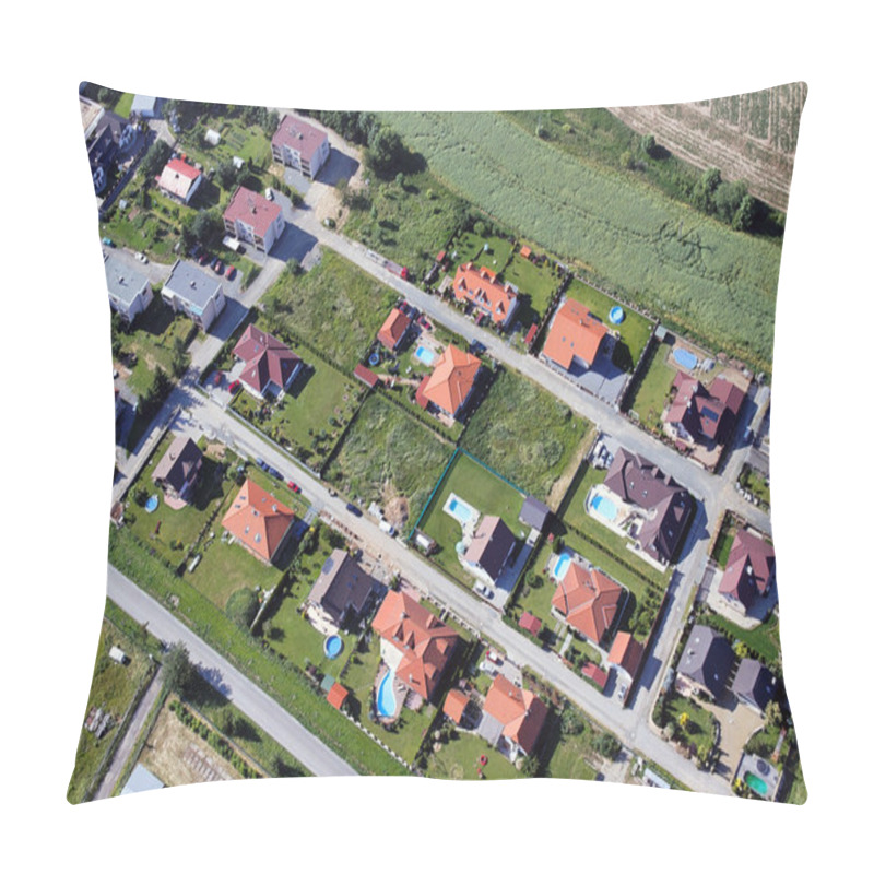 Personality  Settlement With Single-family Homes Pillow Covers