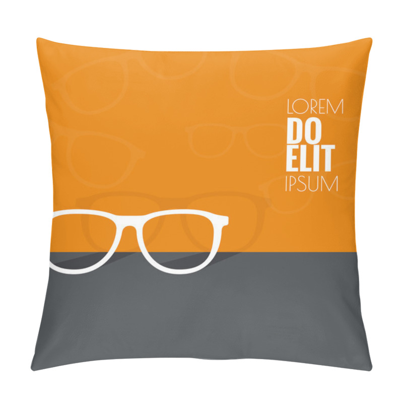 Personality  Geek Glasses Icon. Pillow Covers