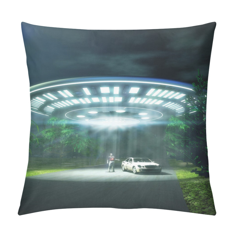 Personality  Ufo Alien Abduction Pillow Covers