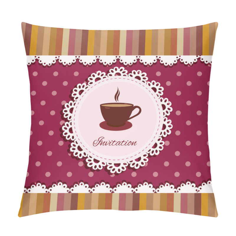 Personality  Background With A Cup Of Tea Pillow Covers