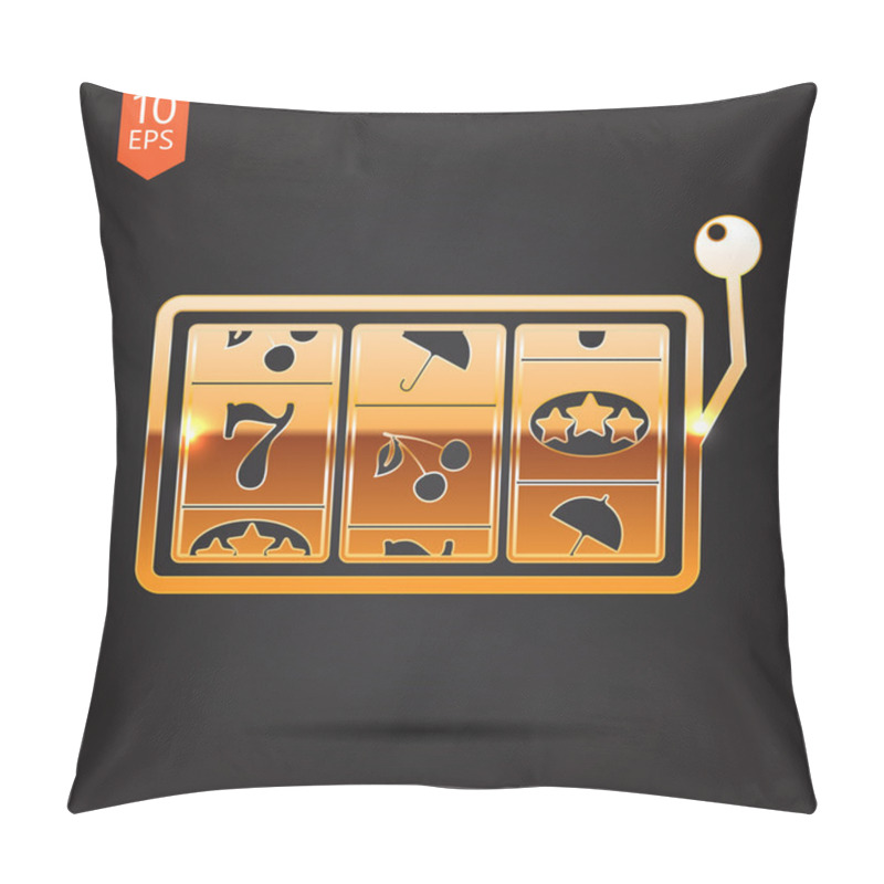 Personality  Vector Slot Icon. Eps10 Pillow Covers