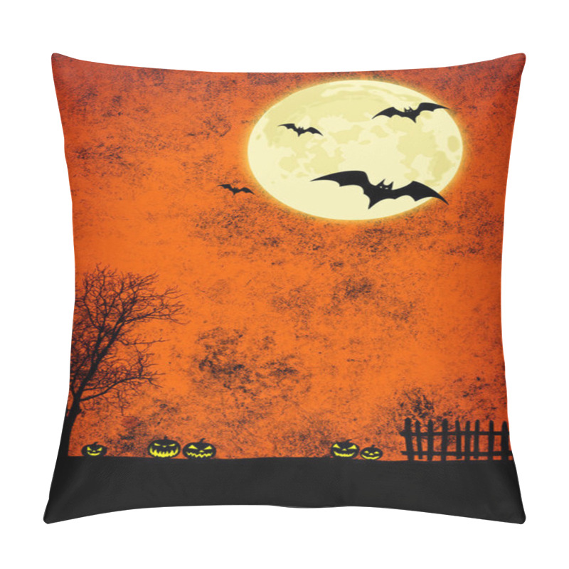 Personality  Halloween Grunge Background Illustration Pillow Covers