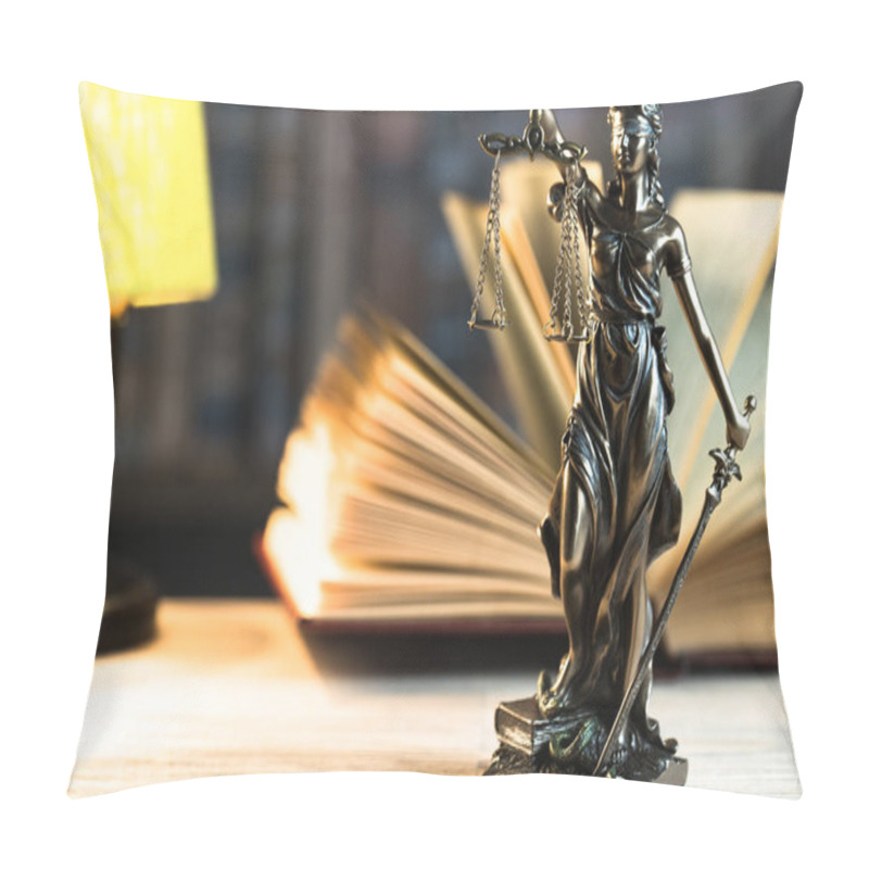 Personality  Law And Justice, Concept Image. Law Theme Pillow Covers