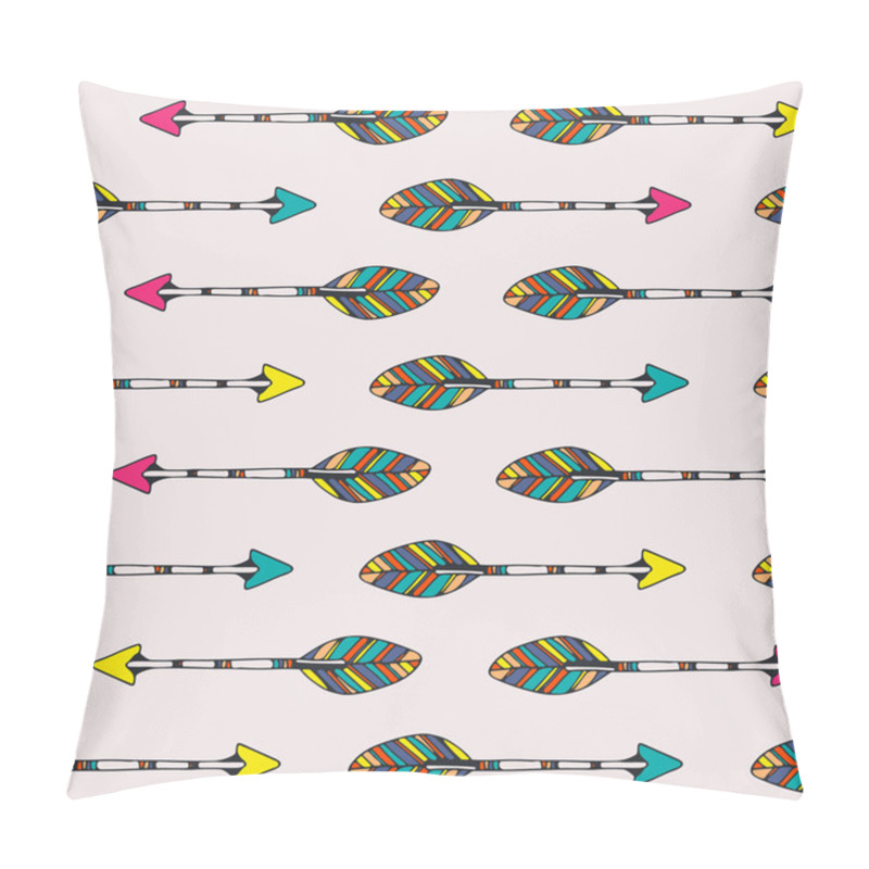 Personality  Ethnic Pattern With Hand Drawn Arrows Pillow Covers