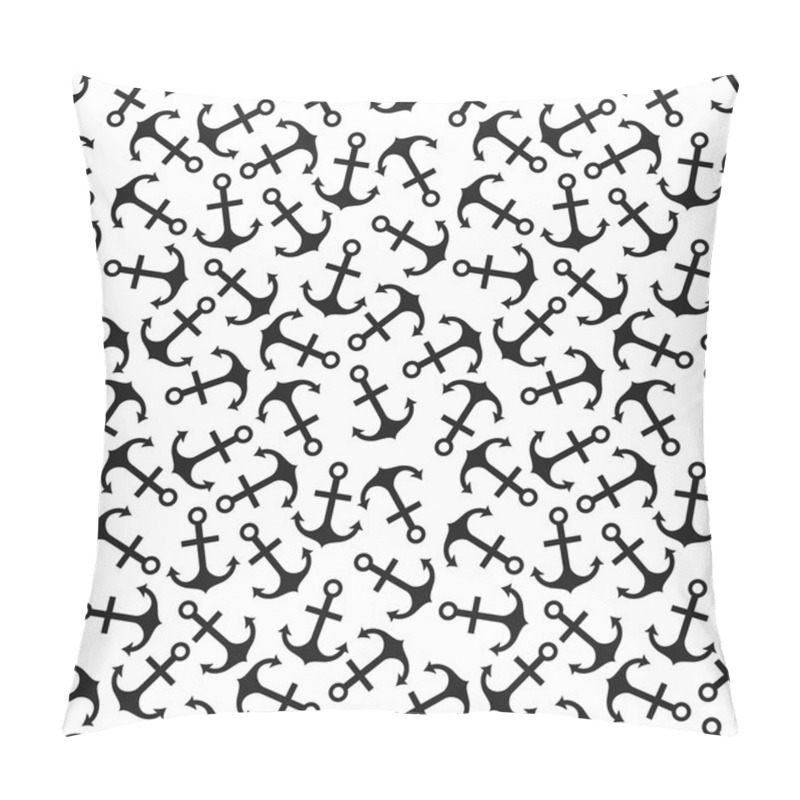 Personality  Seamless Pattern Of Anchor Shape And Line Pillow Covers