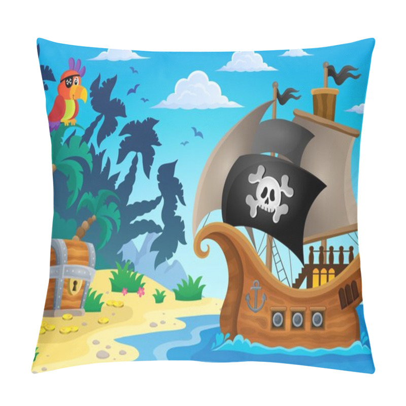 Personality  Pirate Ship Topic Image 5 Pillow Covers