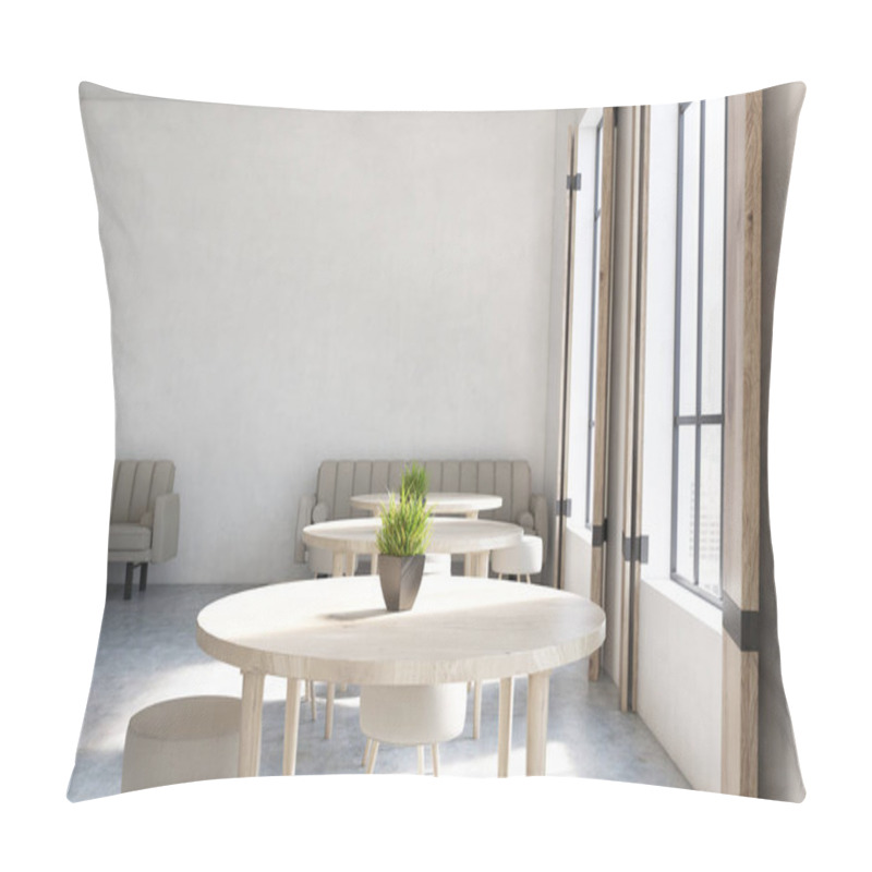 Personality  Cafe With Round Tables, Sofas Pillow Covers