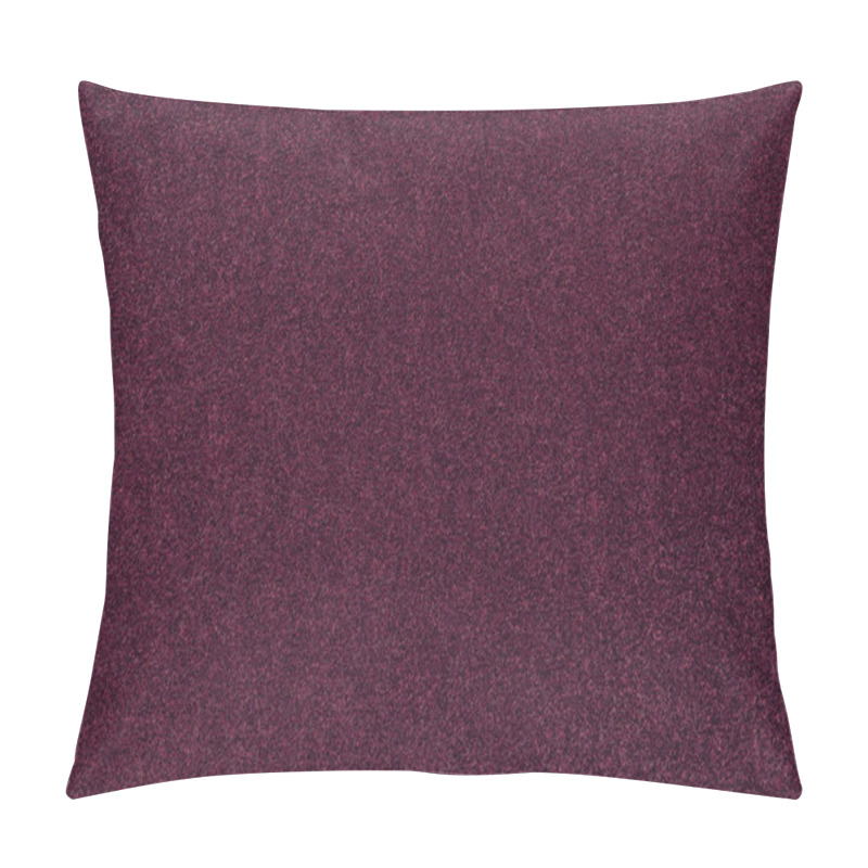 Personality  Dark Purple Matte Background Of Suede Fabric, Closeup. Velvet Texture Of Seamless Wine Woolen Felt. Pillow Covers