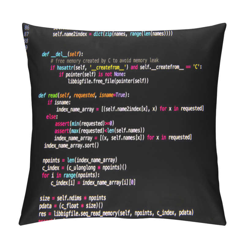 Personality  Computer Language Source Code Pillow Covers