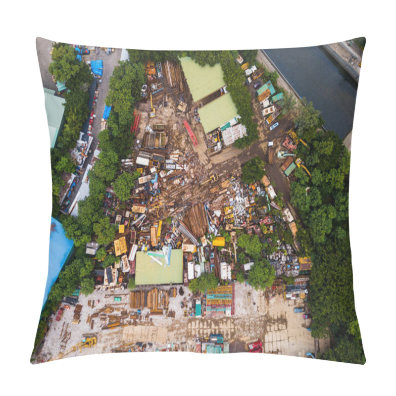 Personality  Top View Of Waste Garbage Pillow Covers