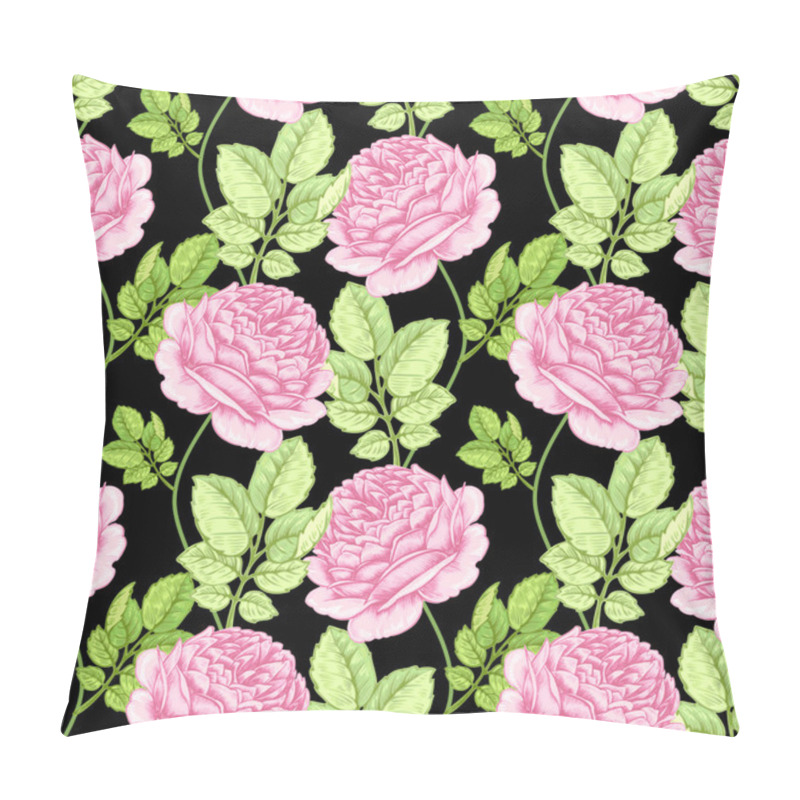 Personality  Flower Seamless Pattern With Roses. Pillow Covers