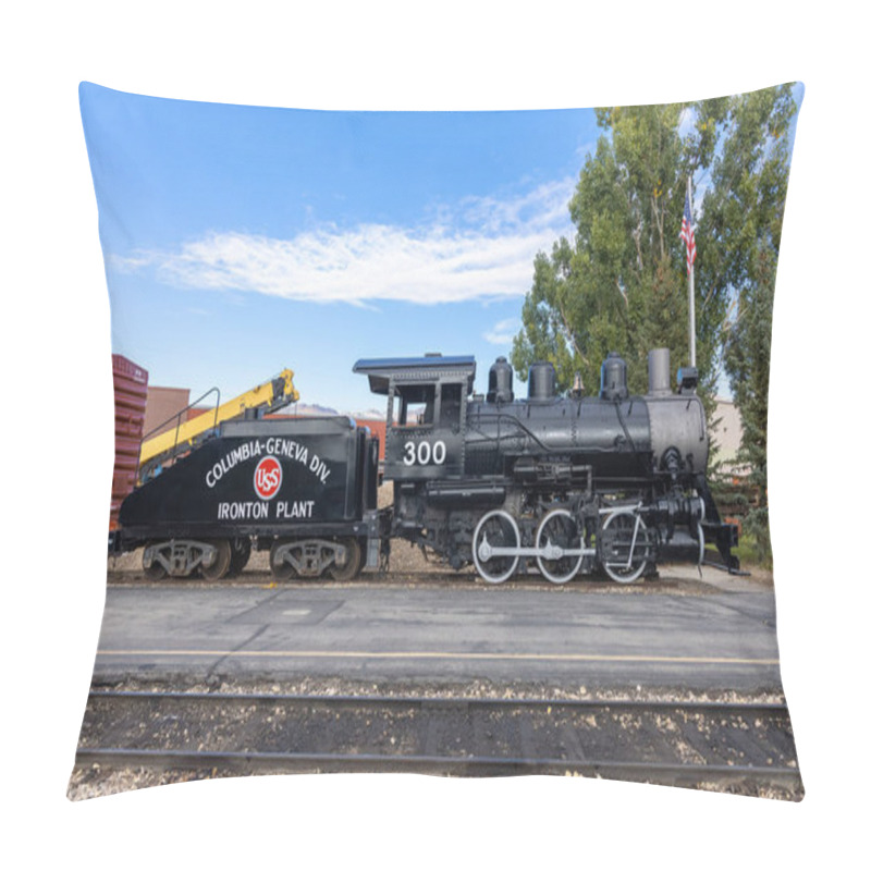 Personality  Heber City- October 04, 2021 :The Heber Valley Railroad Station Operates Passenger Excursion Trains Along A Line In Provo Canyon. It Is A Heritage Railroad Based In Heber City, Utah Pillow Covers