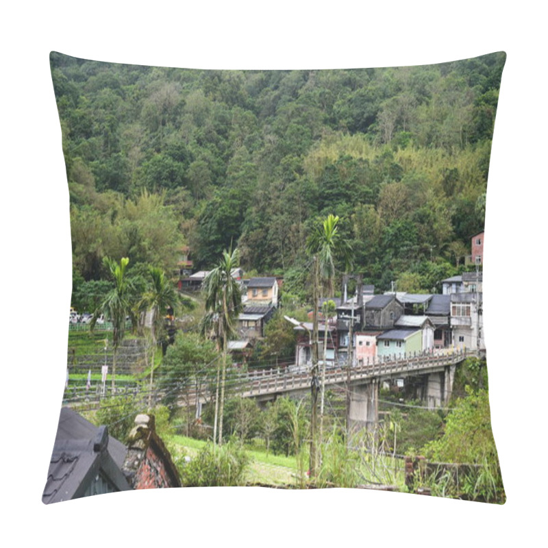 Personality  Sandiaoling Station In Ruifang, Taiwan, Offers A Unique Blend Of Nostalgia And Nature. Travel By Historic Trains, Wander Through Eco-tunnels, And Rejuvenate Amidst The Refreshing Forest And Trails. Pillow Covers