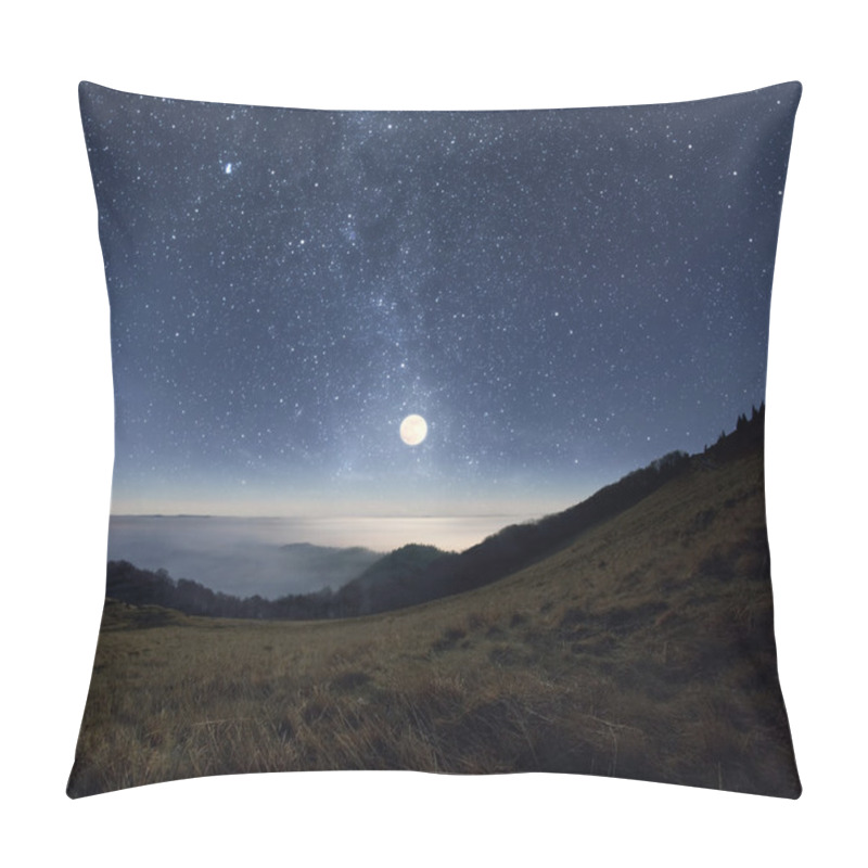 Personality  Moonrise In The Mountains Pillow Covers