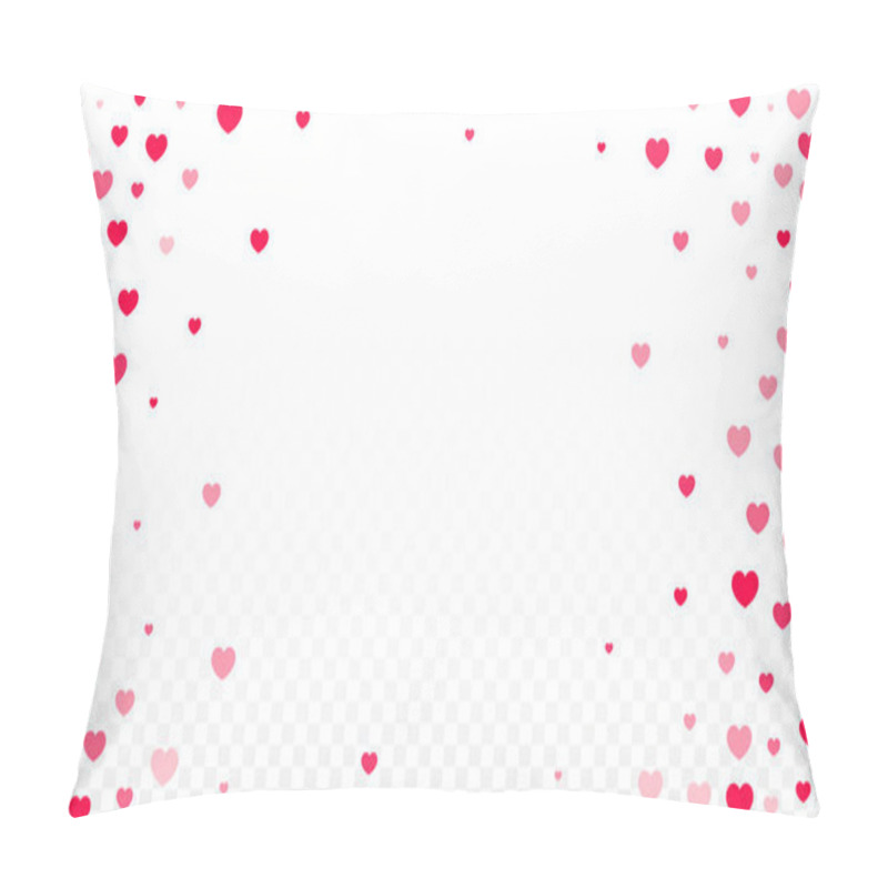 Personality  Hearts Confetti Falling Background. St. Valentine's Day Pattern. Pillow Covers