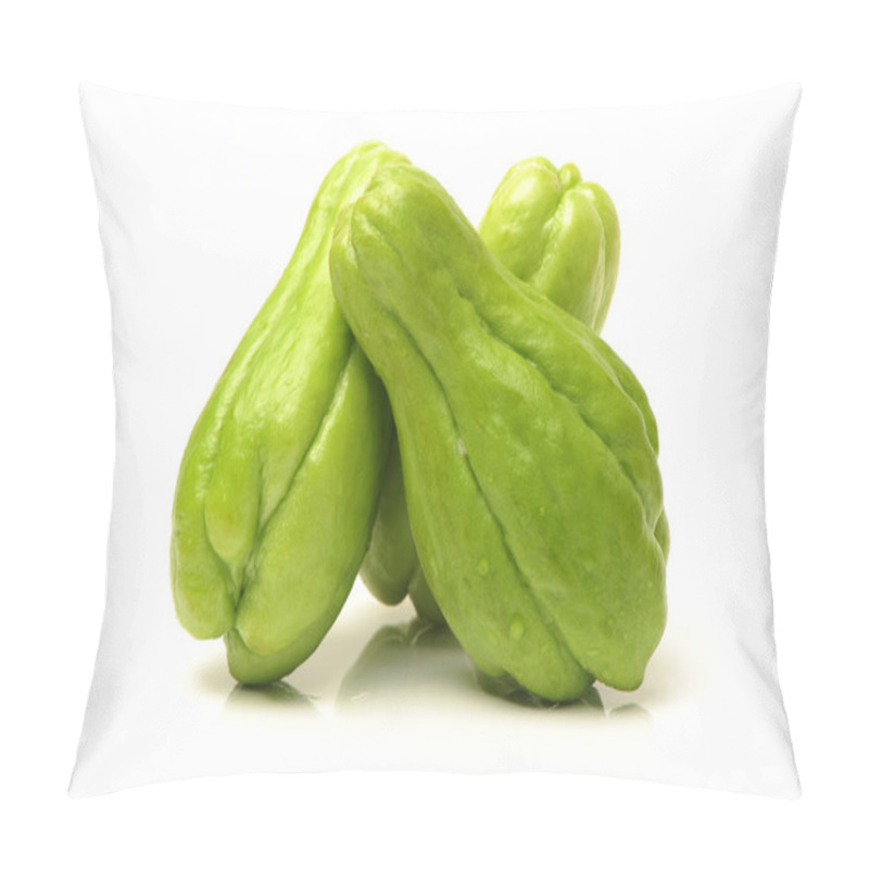 Personality  Chayote On White Background Pillow Covers