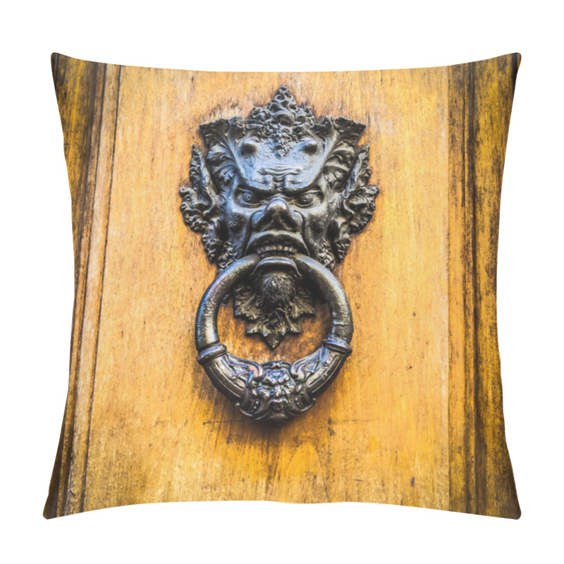 Personality  Devil Head Door Knocker Pillow Covers