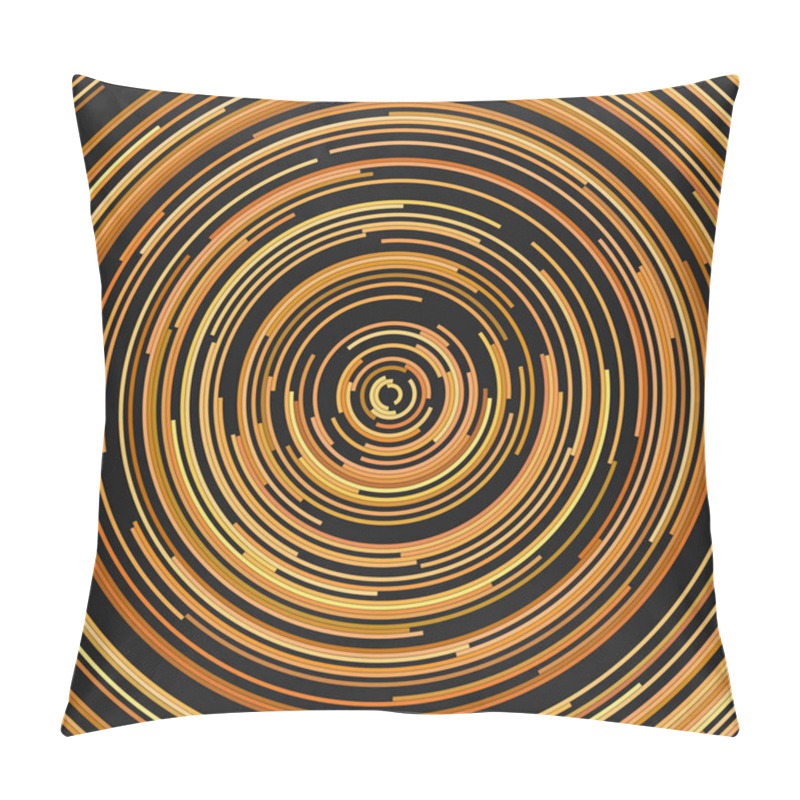 Personality  Abstract Vector Psychedelic Background From Half Rings Pillow Covers