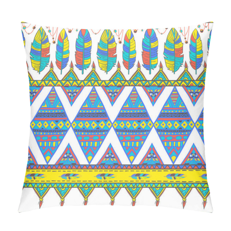 Personality  Boho Tribal Feather Pattern  Pillow Covers