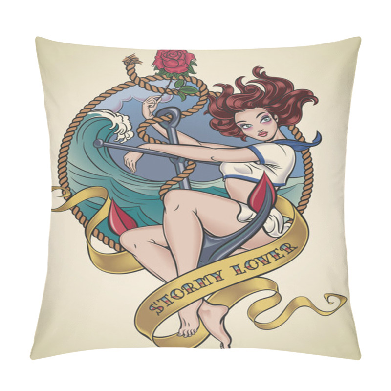 Personality  Romantic Old-school Tattoo Pillow Covers