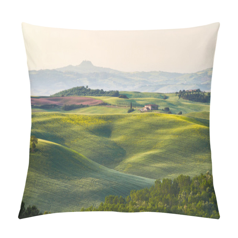 Personality  Tuscany Landscape With Farm, Val D'Orcia, Italy Pillow Covers