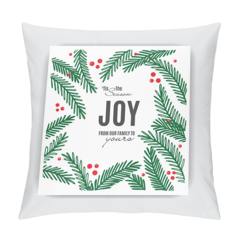 Personality  Christmas Greeting Card   Pillow Covers