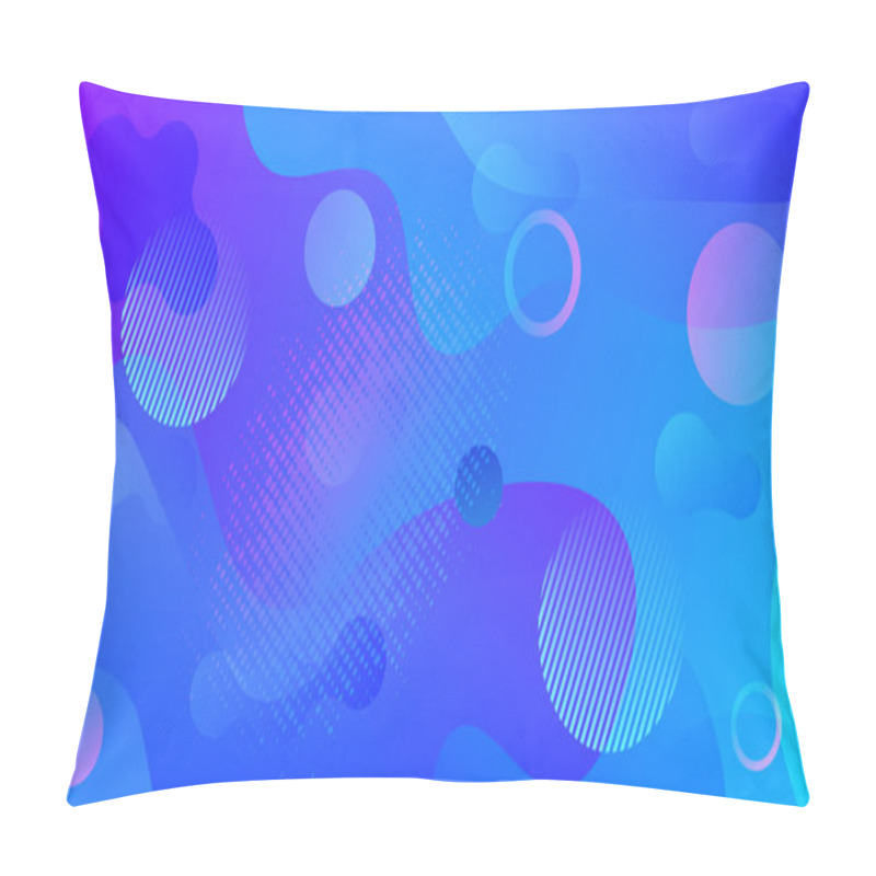 Personality  Abstract Background In Blue Shades. 3d Fluid Shape Illustration. Vector Template Paper Design. Abstract Fluid Pattern. Modern Background. Liquid Color Wallpaper Design. Graphic Liquid Shape. Pillow Covers