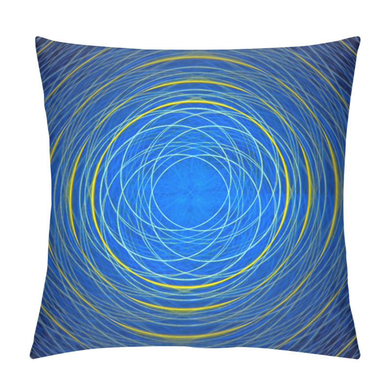 Personality  Abstract Fractal. Divergent Circles. Pillow Covers