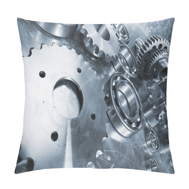 Personality  Cogwheels, Gears And Ball-bearings Pillow Covers