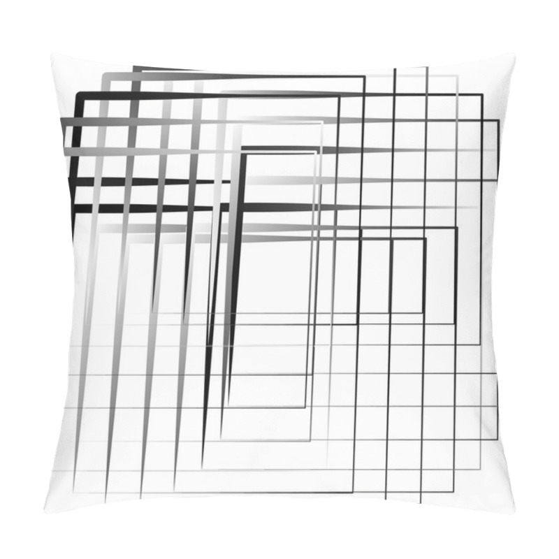 Personality  Geometric Abstract Irregular Squares Background Pillow Covers