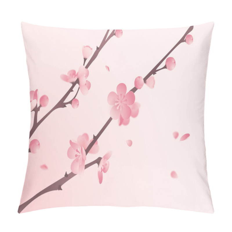 Personality  Blossoming Cherry Branches Pillow Covers