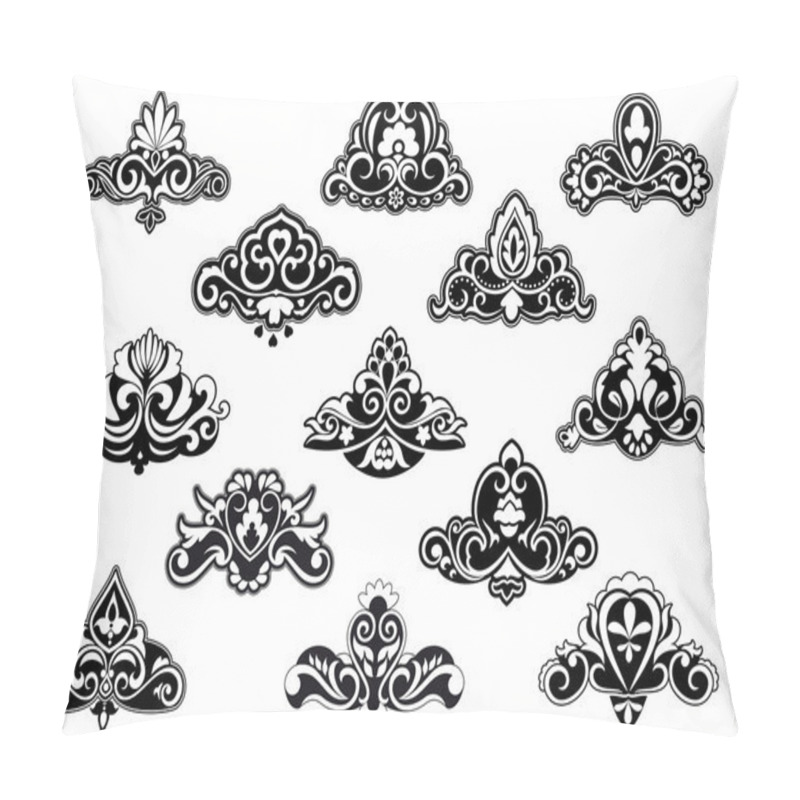 Personality  Decorative Floral Design Elements And Motifs Pillow Covers