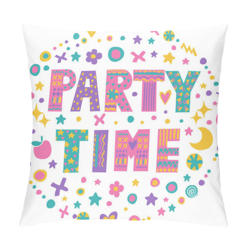 Personality  Word Art Party Time Pillow Covers