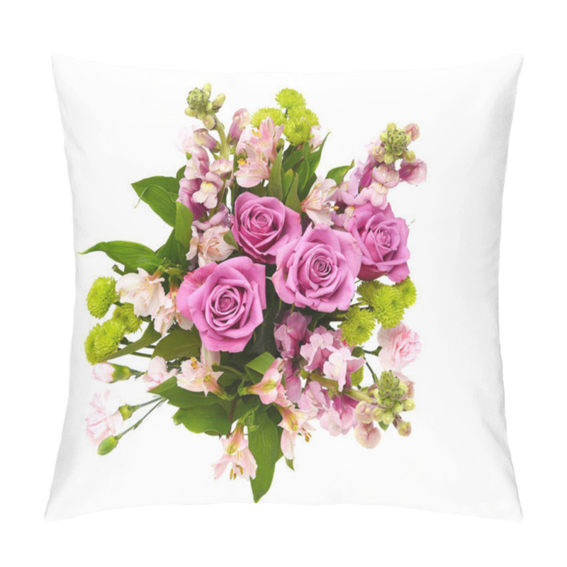 Personality  Overhead Shot Of A Beautiful Floral Arrangement For Mothers Day  Pillow Covers