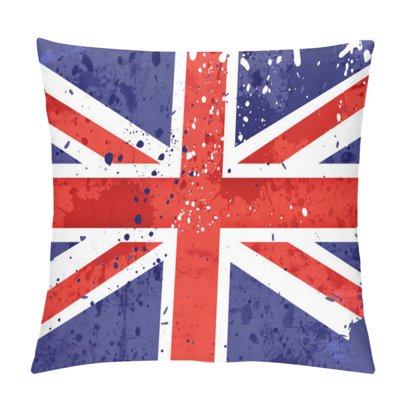 Personality  Grunge England Flag Pillow Covers