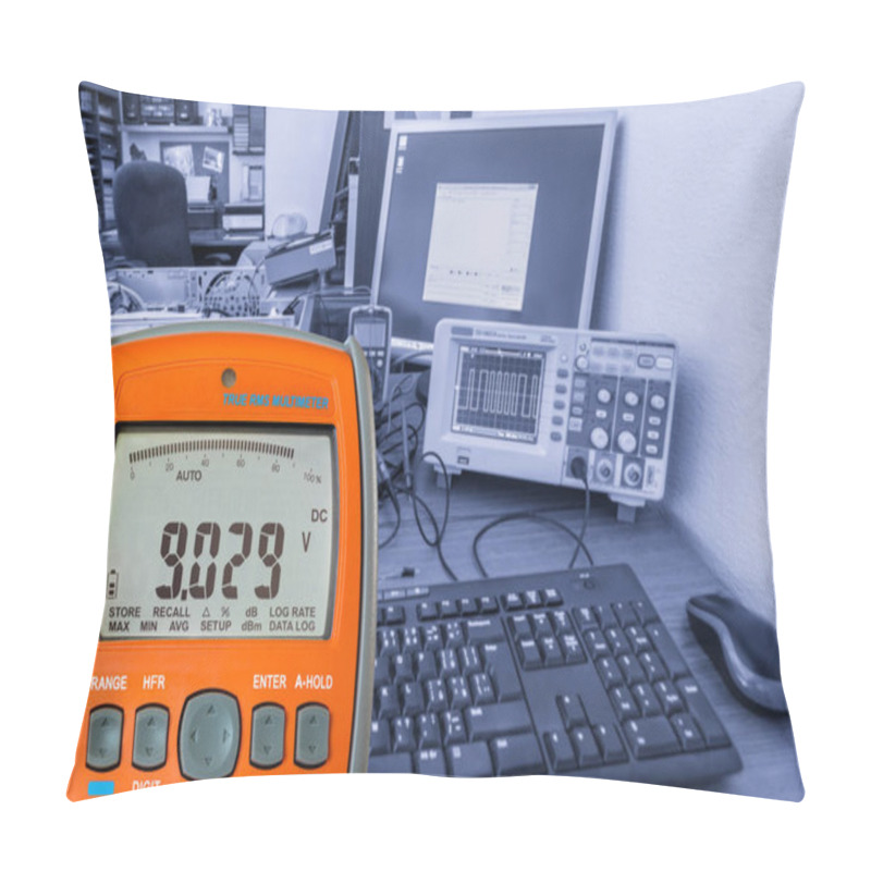 Personality  Multimeter On Workplace Pillow Covers